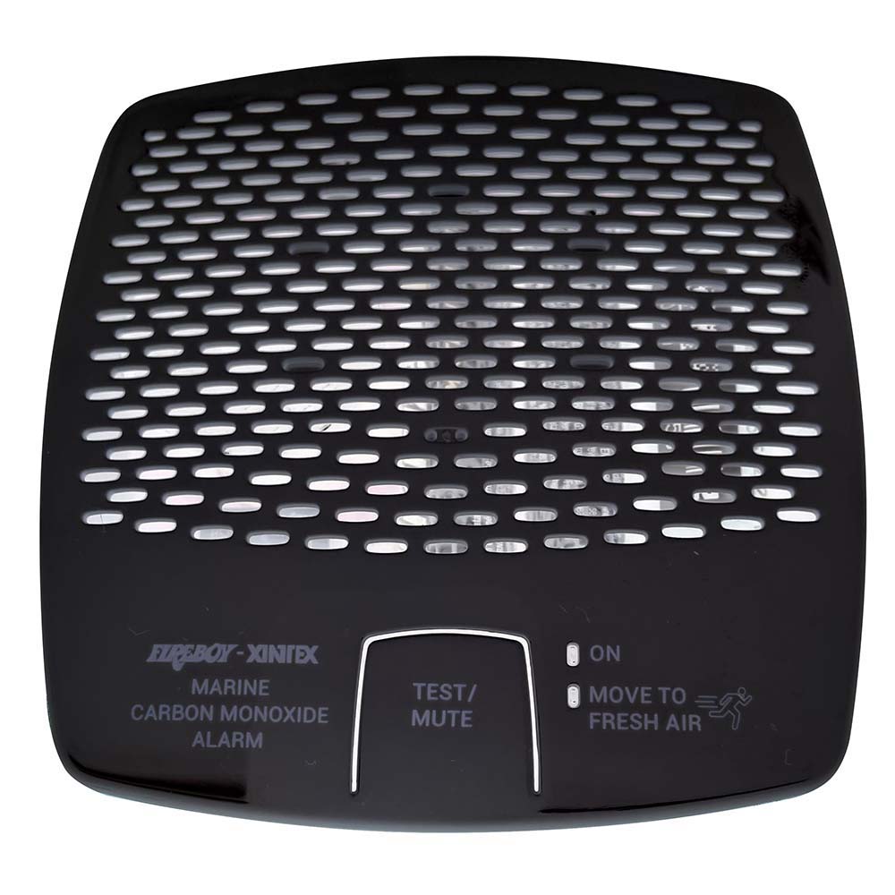 Fireboy-Xintex CO Alarm 12/24V DC w/Interconnect - Black [CMD6-MDR-BR] - The Happy Skipper