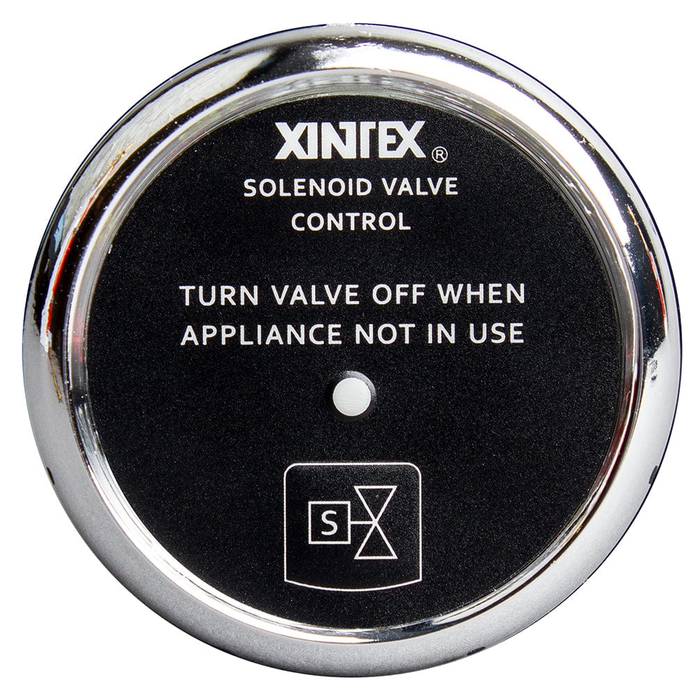 Fireboy-Xintex Propane Control Solenoid Valve w/Chrome Bezel Display [C-1C-R] - The Happy Skipper