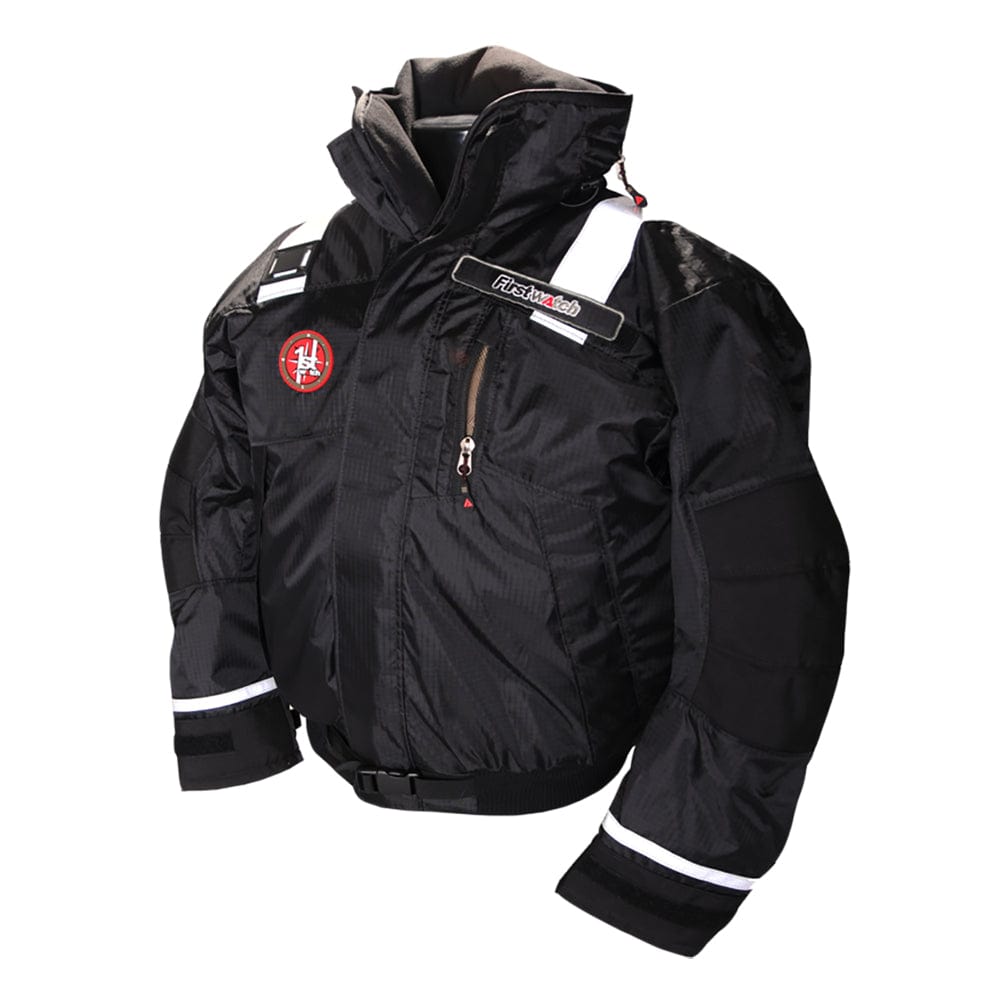 First Watch AB-1100 Flotation Bomber Jacket - Black - Small [AB-1100-PRO-BK-S] - The Happy Skipper