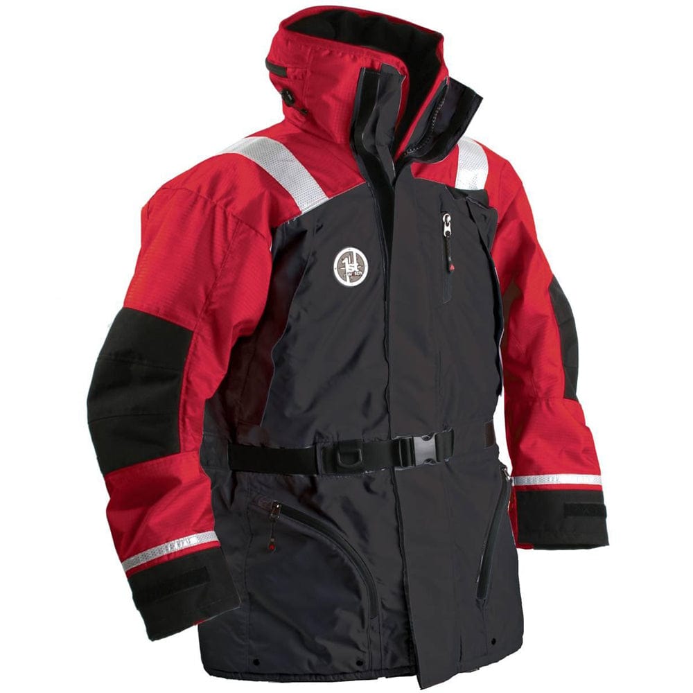 First Watch AC-1100 Flotation Coat - Red/Black - Large [AC-1100-RB-L] - The Happy Skipper