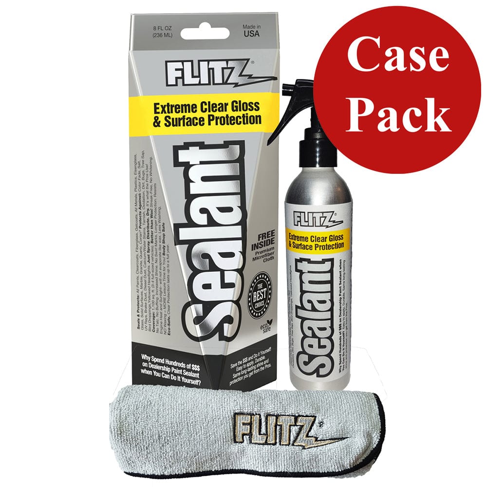 Flitz Ceramic Sealant Spray Bottle w/Microfiber Polishing Cloth - 236ml/8oz *Case of 6* [CS 02908CASE] - The Happy Skipper