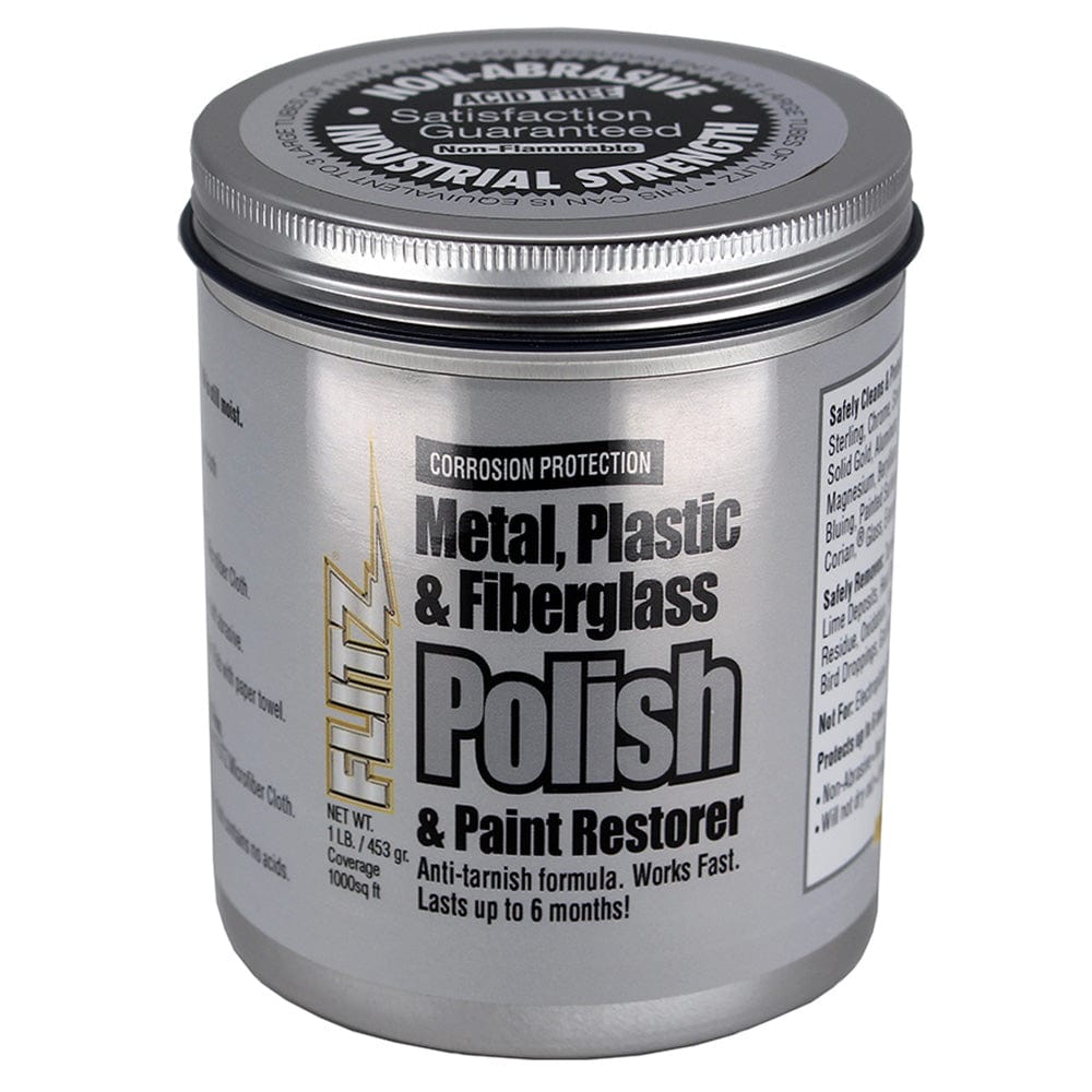 Flitz Metal, Plastic Fiberglass Polish Paste - 1.0lb [CA 03516-6] - The Happy Skipper