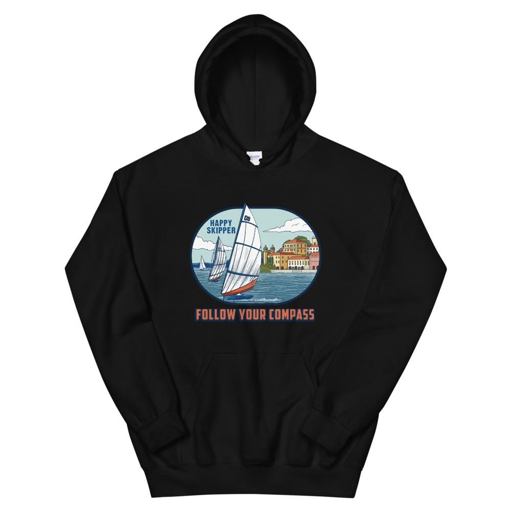 Follow Your Compass™ Chill Sail Design Unisex Hoodie - The Happy Skipper