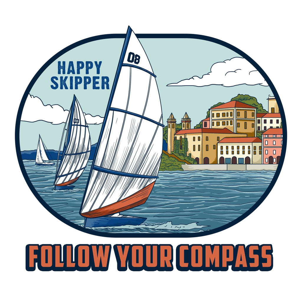 Follow Your Compass™ Chill Sail Design Unisex Hoodie - The Happy Skipper