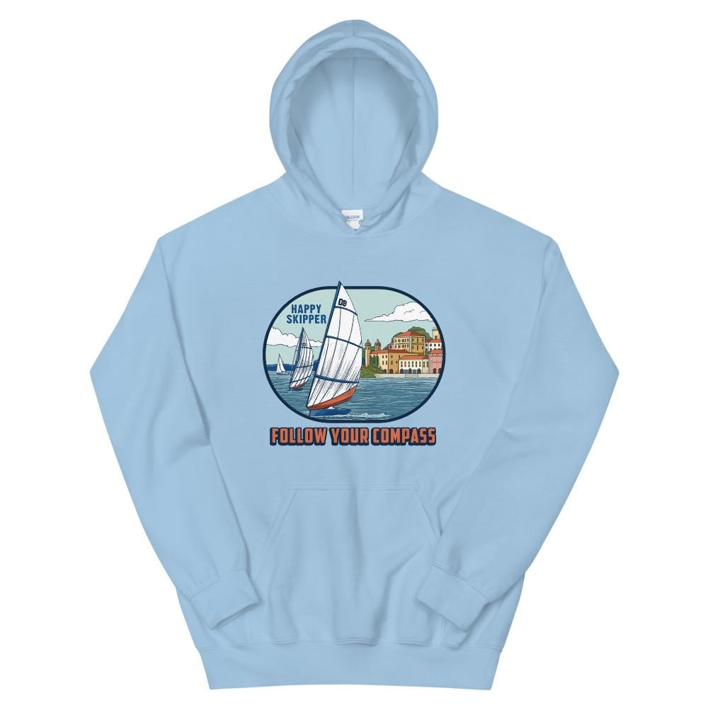 Follow Your Compass™ Chill Sail Design Unisex Hoodie - The Happy Skipper