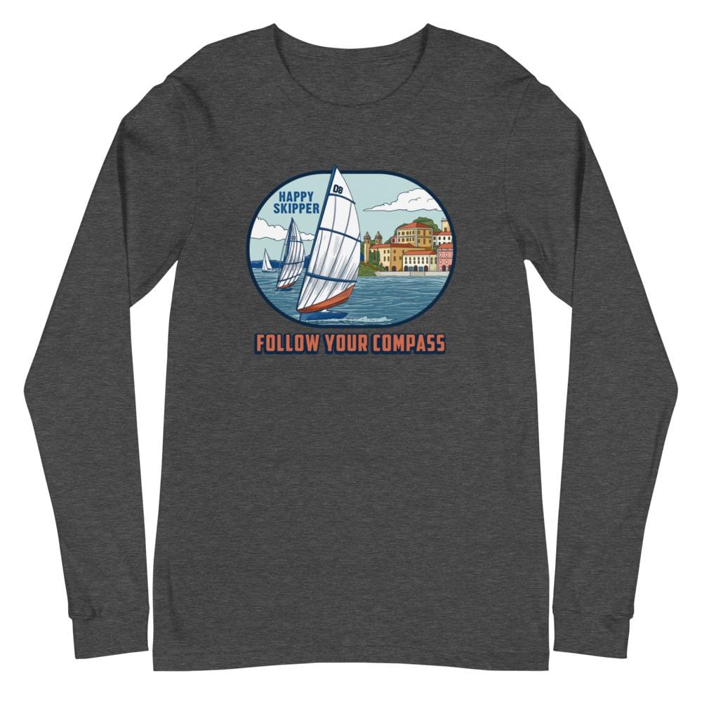 Follow Your Compass™ Chill Sail Unisex Long Sleeve Tee - The Happy Skipper