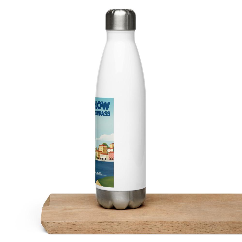 Follow Your Compass™ Sail Design Stainless Steel Water Bottle - The Happy Skipper