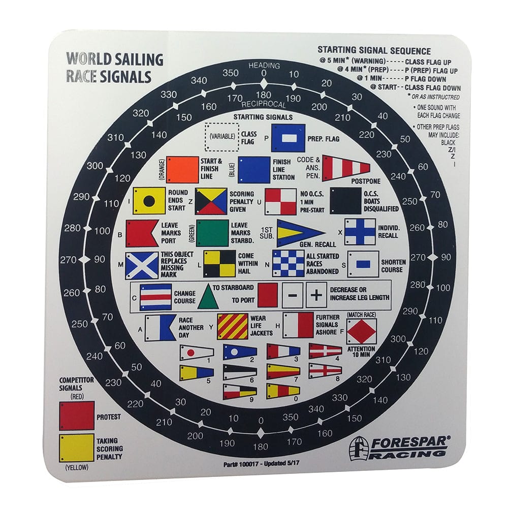 Forespar Nash 207 Racing Signal Flag Label [100017] - The Happy Skipper