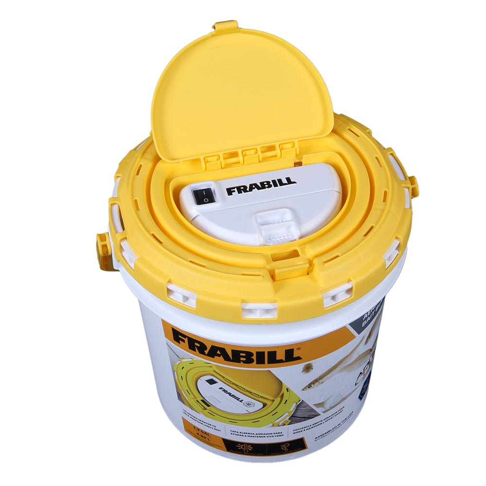 Frabill Dual Fish Bait Bucket w/Aerator Built-In [4825] - The Happy Skipper