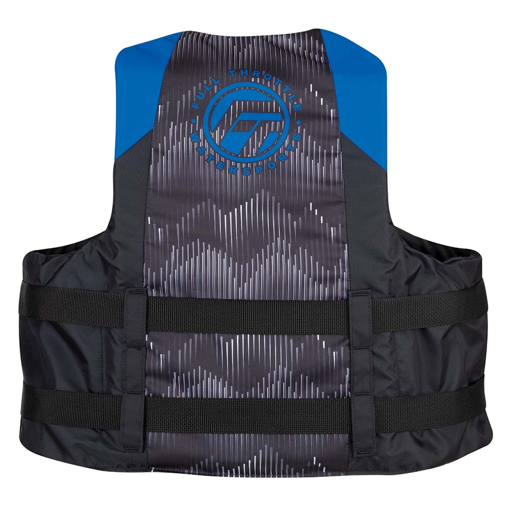 Full Throttle Adult Nylon Life Jacket - 2XL/4XL - Blue/Black [112200-500-080-22] - The Happy Skipper