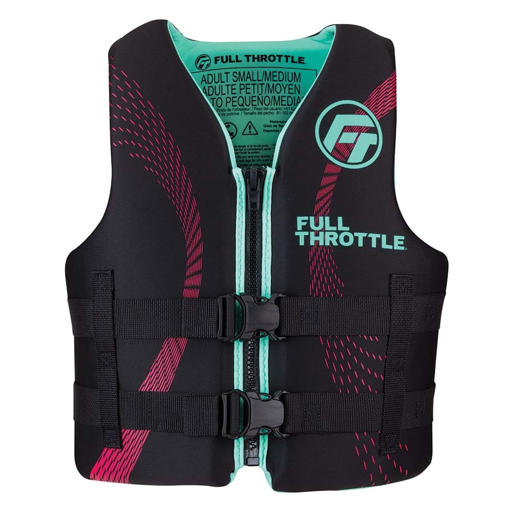 Full Throttle Adult Rapid-Dry Life Jacket - L/XL - Aqua/Black [142100-505-050-22] - The Happy Skipper