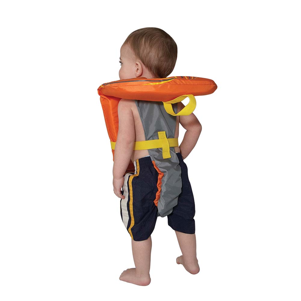 Full Throttle Baby-Safe Vest - Infant to 30lbs - Orange/Grey [104000-200-000-14] - The Happy Skipper