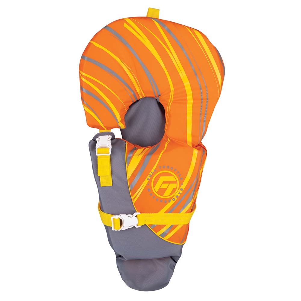 Full Throttle Baby-Safe Vest - Infant to 30lbs - Orange/Grey [104000-200-000-14] - The Happy Skipper