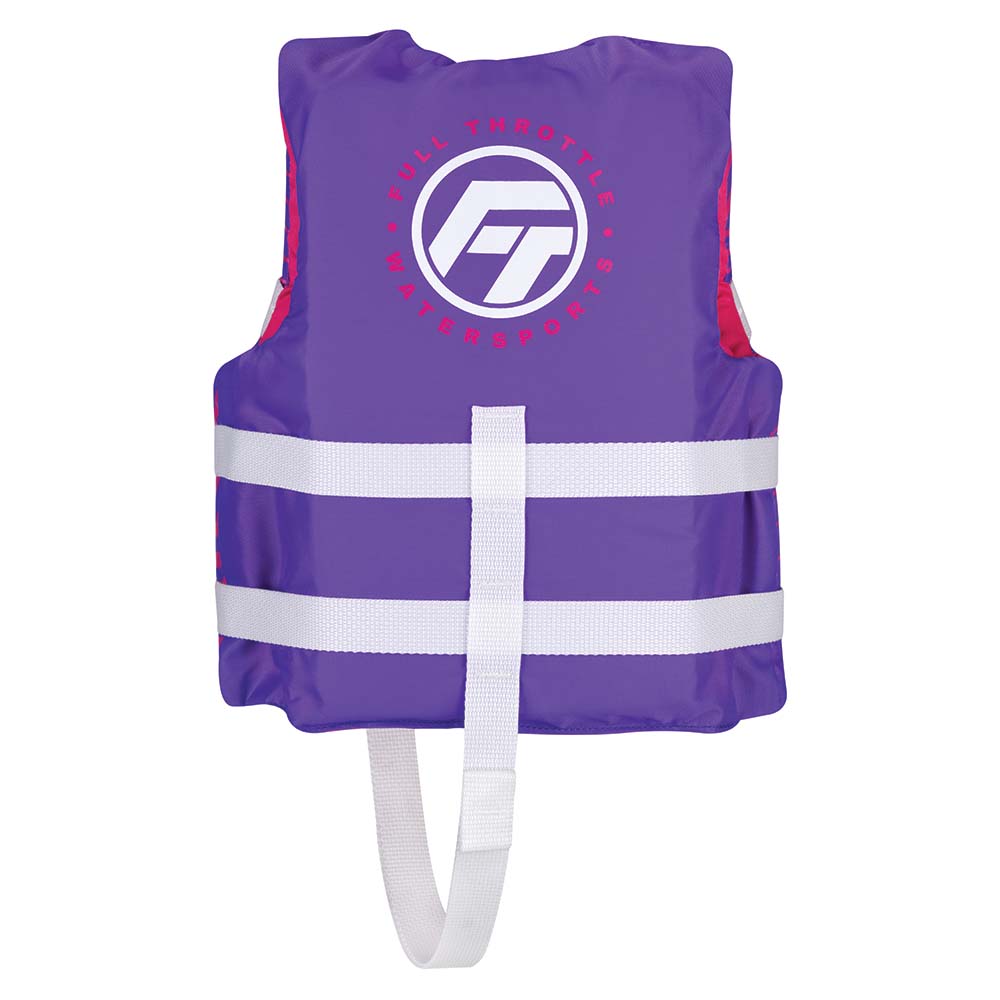 Full Throttle Child Nylon Life Jacket - Purple [112200-600-001-22] - The Happy Skipper