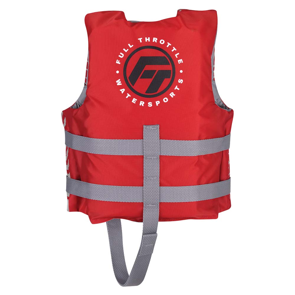 Full Throttle Child Nylon Life Jacket - Red [112200-100-001-22] - The Happy Skipper