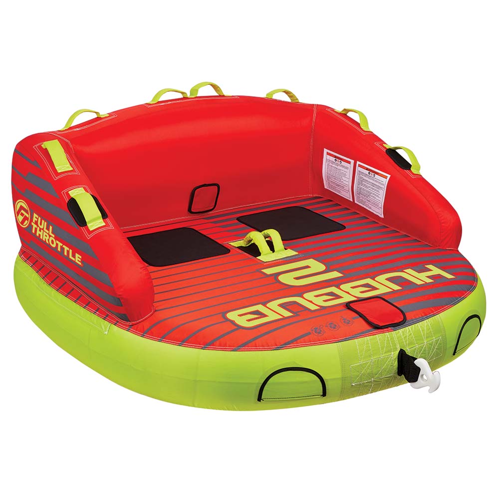 Full Throttle Hubbub 2 Towable Tube - 2 Rider - Red [303400-100-002-21] - The Happy Skipper