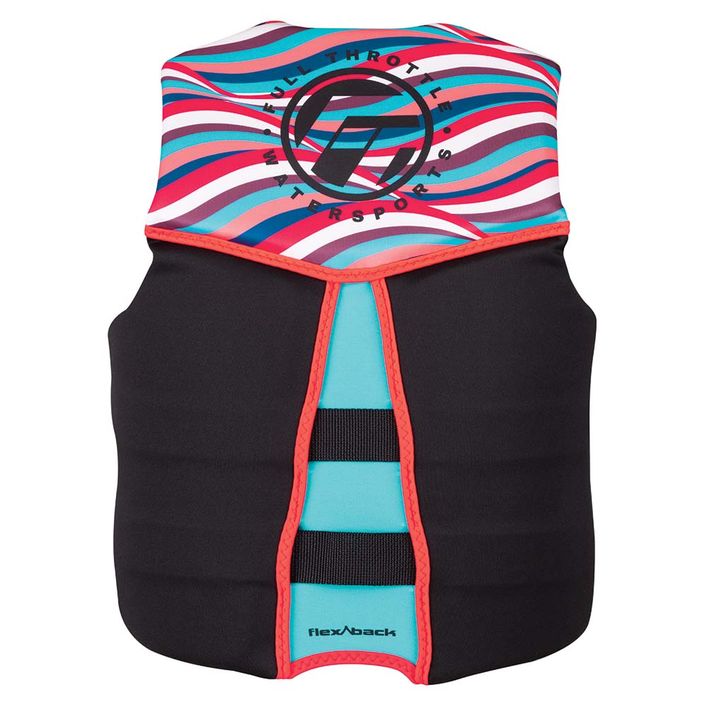 Full Throttle Womens Rapid-Dry Flex-Back Life Jacket - Womens XS - Pink/Black [142500-105-810-22] - The Happy Skipper