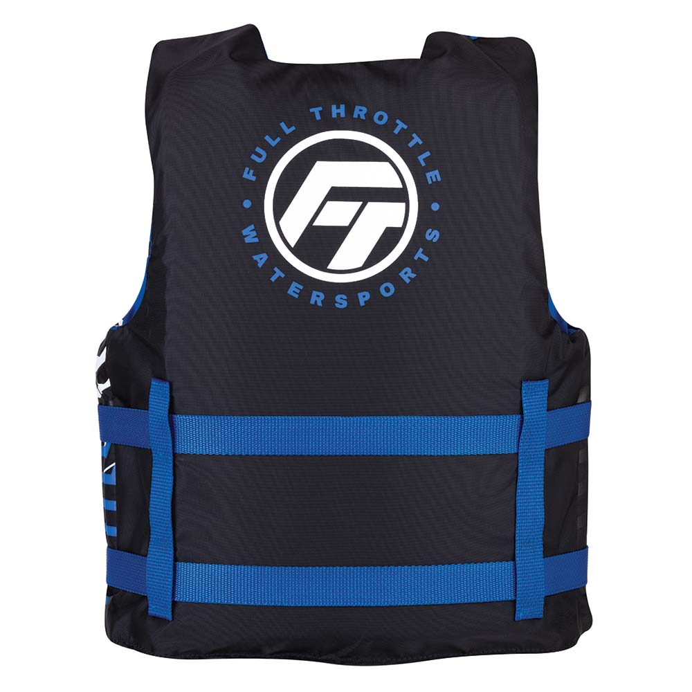Full Throttle Youth Nylon Life Jacket - Blue/Black [112200-500-002-22] - The Happy Skipper