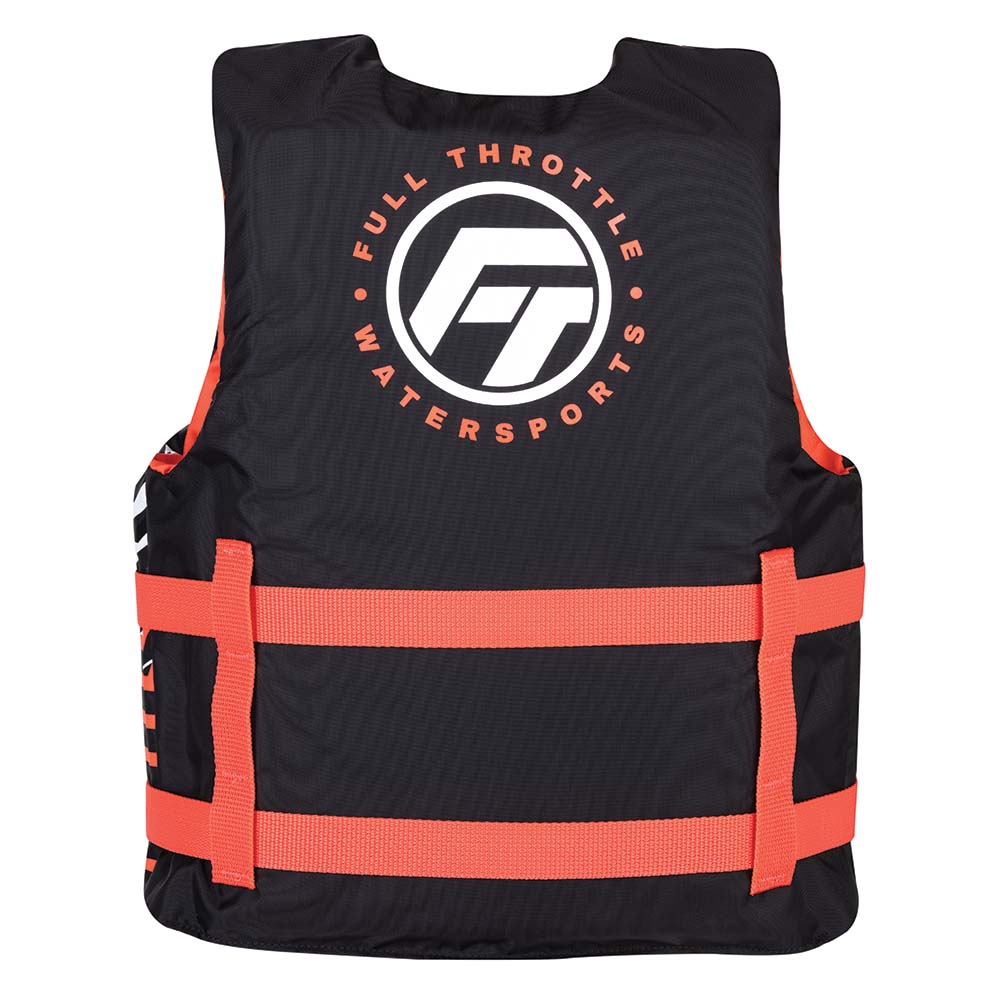 Full Throttle Youth Nylon Life Jacket - Pink/Black [112200-105-002-22] - The Happy Skipper