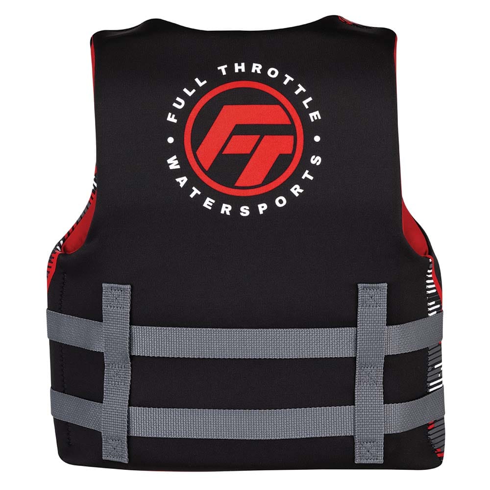 Full Throttle Youth Rapid-Dry Life Jacket - Red/Black [142100-100-002-22] - The Happy Skipper