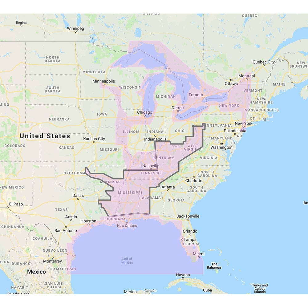 Furuno Gulf of Mexico, Great Lakes Rivers - Vector Chart Standard Resolution Satellite Photos f/Part of the Great Lakes - Unlock Code [MM3-VNA-023] - The Happy Skipper