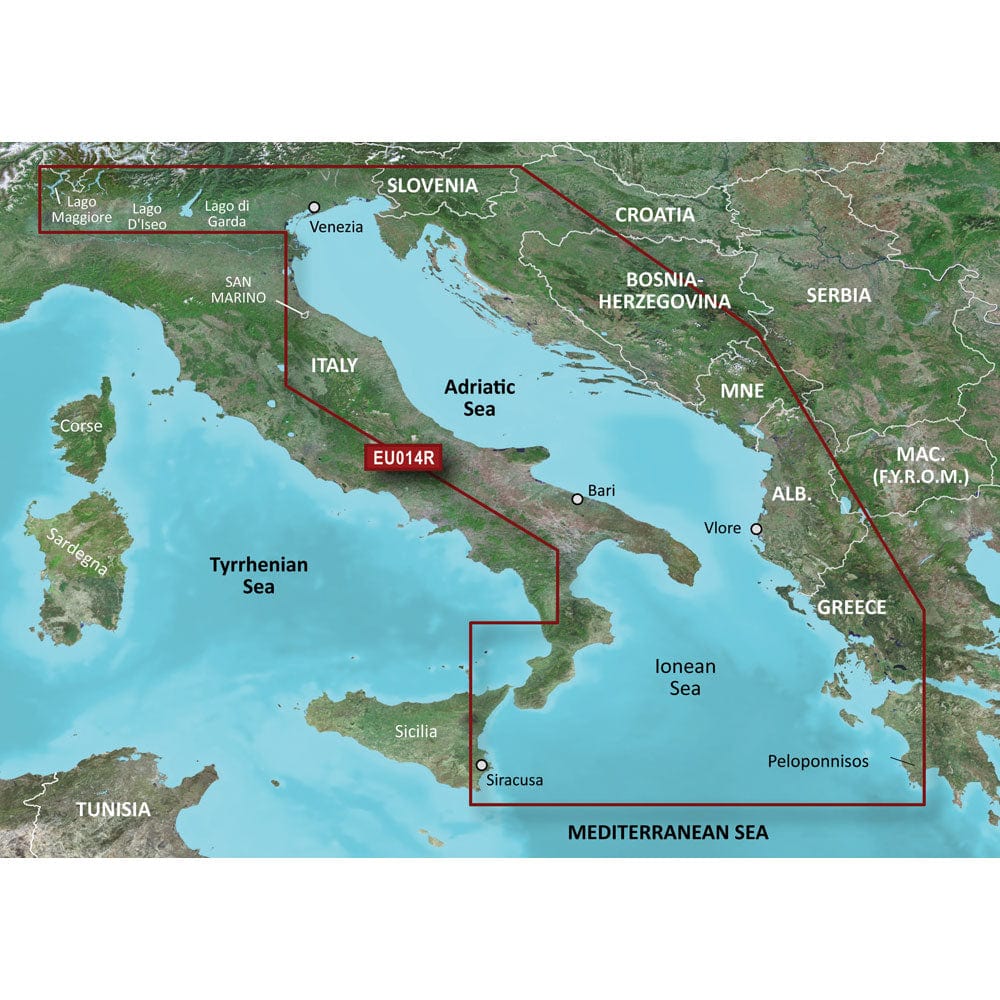Garmin BlueChart g3 HD - HXEU014R - Italy Adriatic Sea - microSD/SD [010-C0772-20] - The Happy Skipper