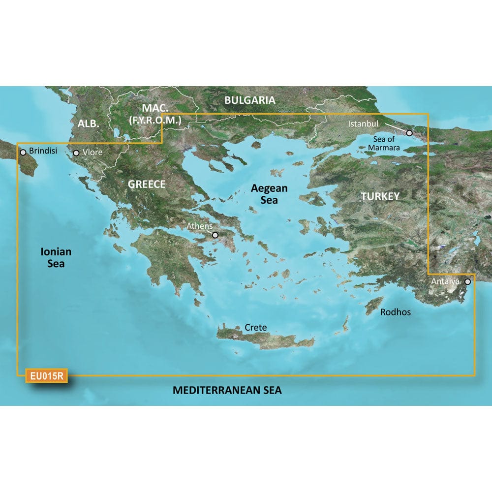 Garmin BlueChart g3 HD - HXEU015R Aegean Sea Sea of Marmara - microSD/SD [010-C0773-20] - The Happy Skipper
