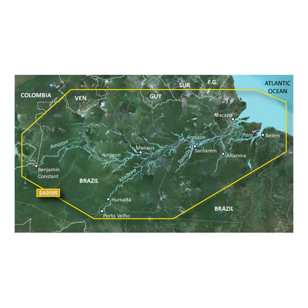 Garmin BlueChart g3 HD - HXSA009R - Amazon River - microSD/SD [010-C1066-20] - The Happy Skipper
