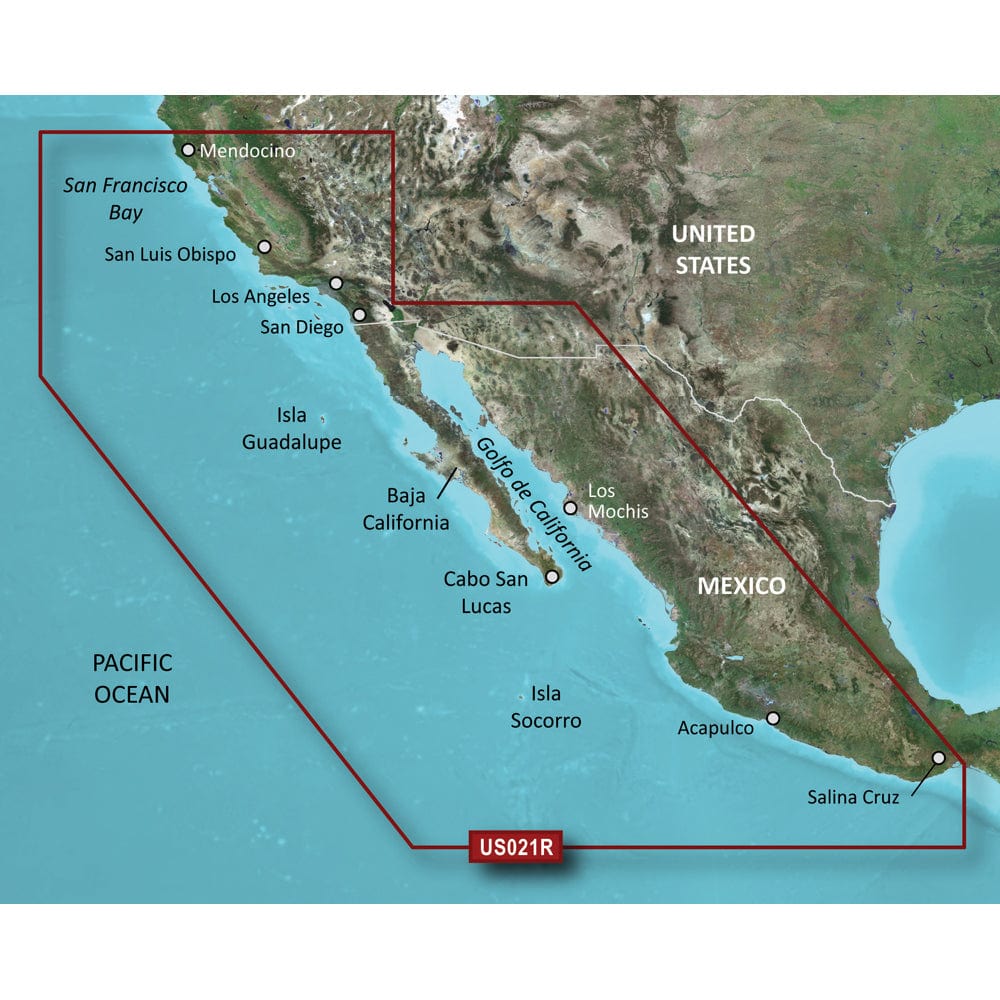 Garmin BlueChart g3 Vision HD - VUS021R - California-Mexico - microSD/SD [010-C0722-00] - The Happy Skipper