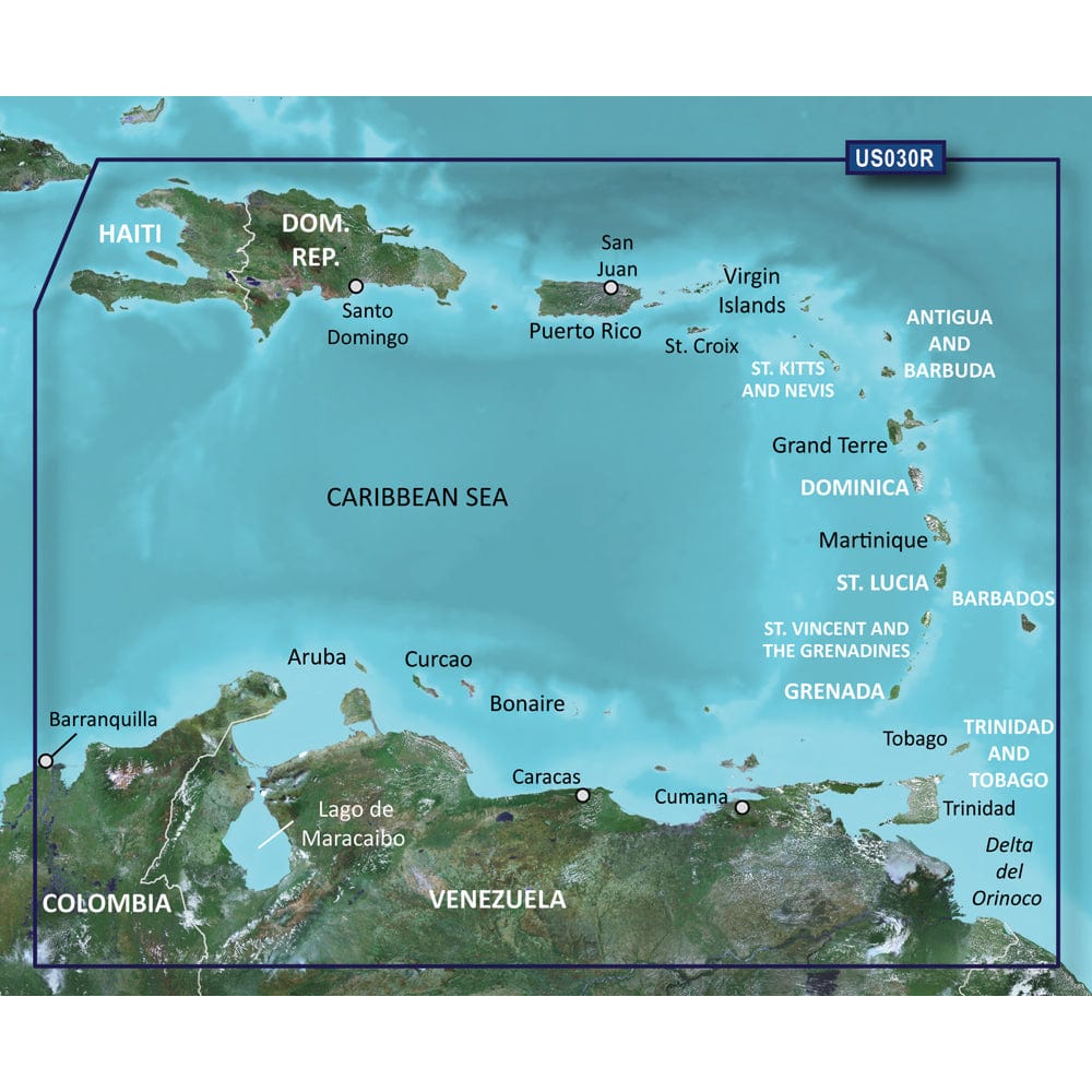 Garmin BlueChart g3 Vision HD - VUS030R - Southeast Caribbean - microSD/SD [010-C0731-00] - The Happy Skipper