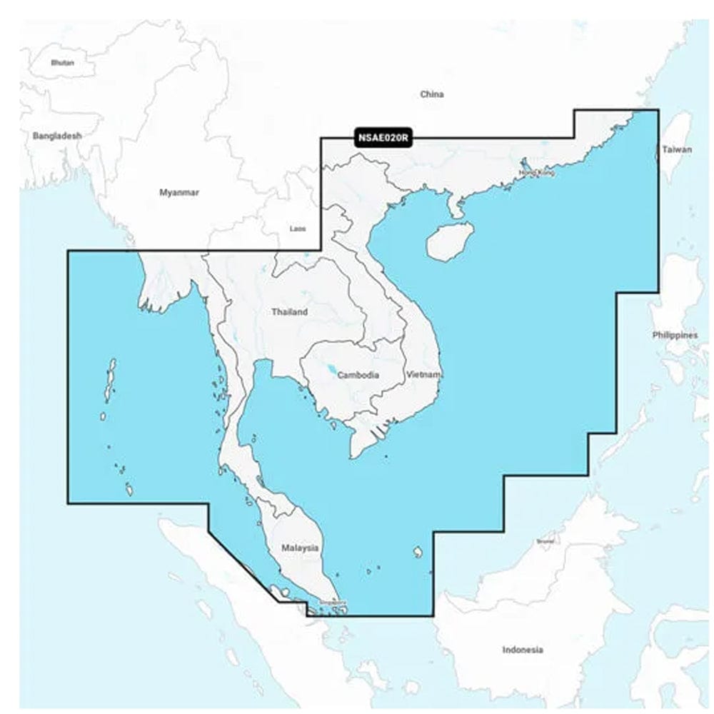 Garmin Navionics+ NSAE020R - South China Andaman Seas - Marine Chart [010-C1218-20] - The Happy Skipper