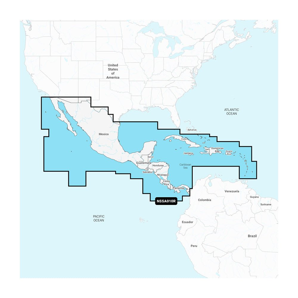 Garmin Navionics+ NSSA010R Central America Caribbean [010-C1451-20] - The Happy Skipper