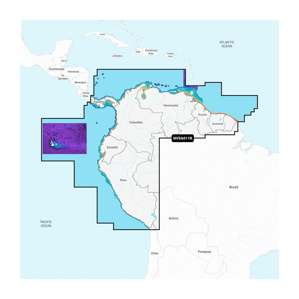 Garmin Navionics Vision+ NSSA011R South America (North) [010-C1452-00] - The Happy Skipper