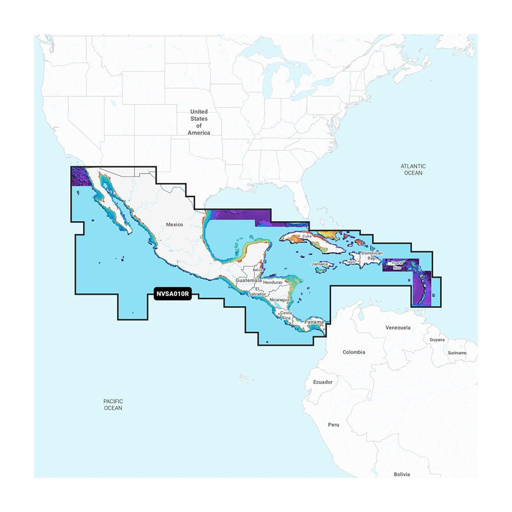 Garmin Navionics Vision+ NVSA010R Central America Caribbean [010-C1451-00] - The Happy Skipper