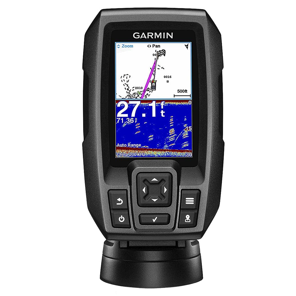 Garmin STRIKER 4 FishFinder w/4-Pin, 77/200kHz TM Transducer [010-01550-00] - The Happy Skipper