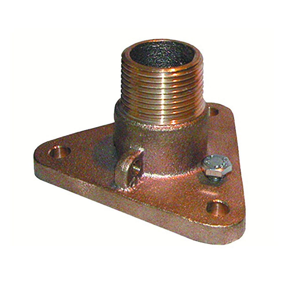 GROCO 1" Bronze NPS to NPT Flange Adapter [IBVF-1000] - The Happy Skipper