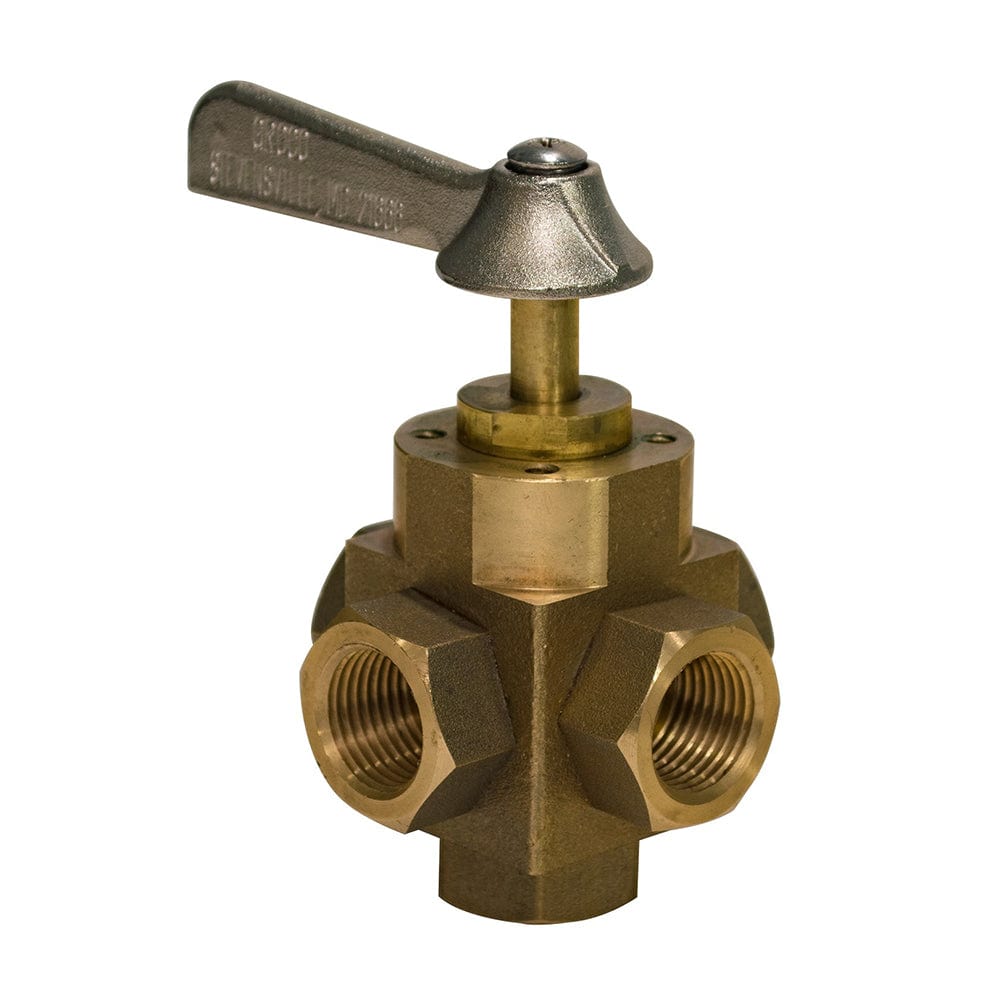 GROCO 1/2" 5-Port Tank Selector Valve [FV-550-L] - The Happy Skipper