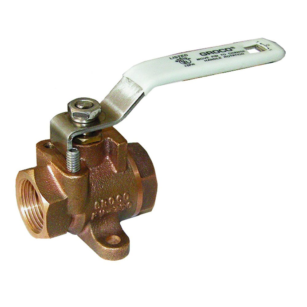 GROCO 1/2" NPT Bronze Inline Fuel Valve [FV-500] - The Happy Skipper