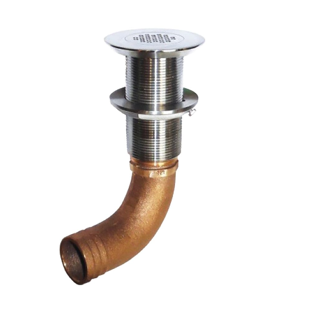 GROCO Deck Scupper 90 Degree 1-1/2" Hose Connection [SCUS-1590] - The Happy Skipper