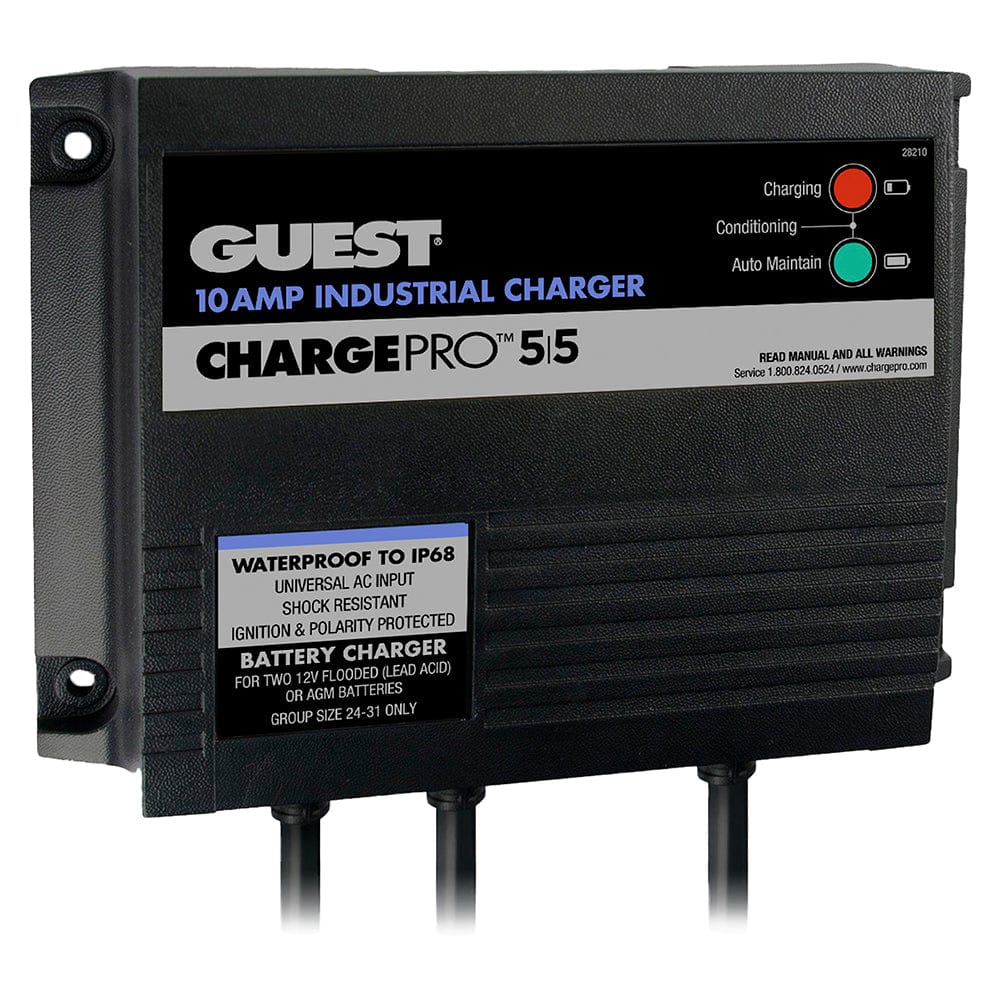 Guest 10AMP - 12/24V 2 Bank 120V Input On-Board Battery Charger [28210] - The Happy Skipper