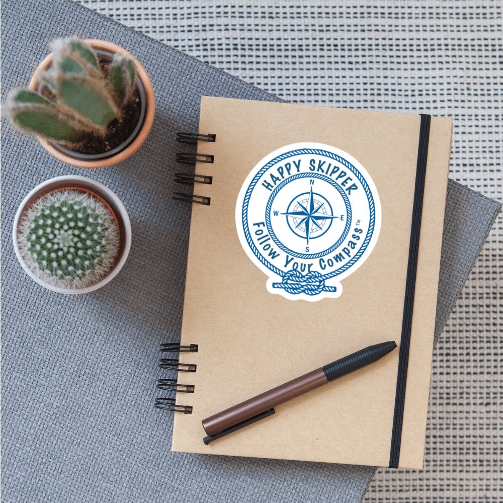 Happy Skipper Blue Rope Logo Sticker - The Happy Skipper