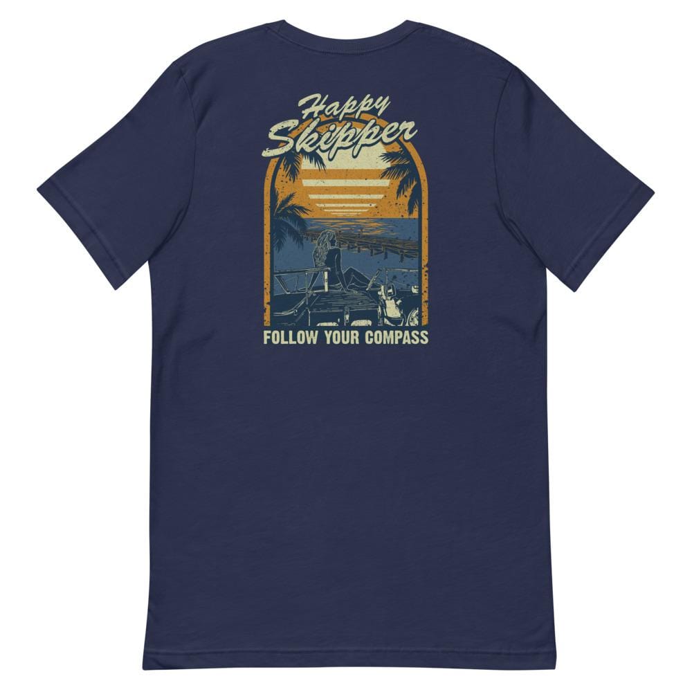 Happy Skipper™ Dockview Design Short-Sleeve Unisex T-Shirt - The Happy Skipper