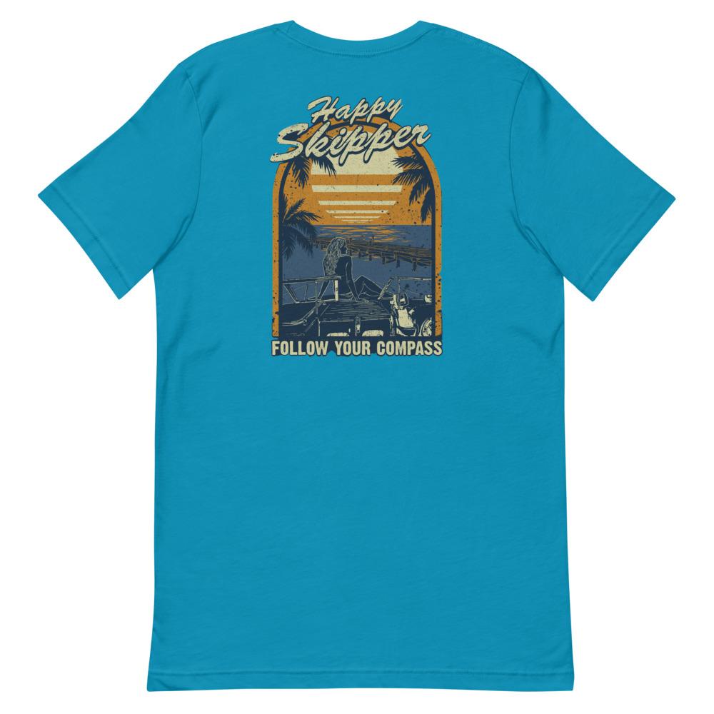 Happy Skipper™ Dockview Design Short-Sleeve Unisex T-Shirt - The Happy Skipper