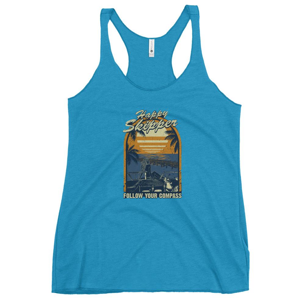 Happy Skipper™ Dockview design Women's Racerback Tank - The Happy Skipper