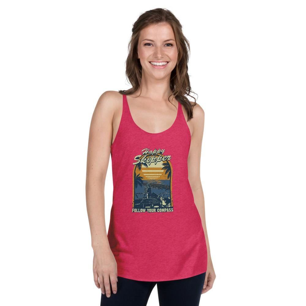 Happy Skipper™ Dockview design Women's Racerback Tank - The Happy Skipper