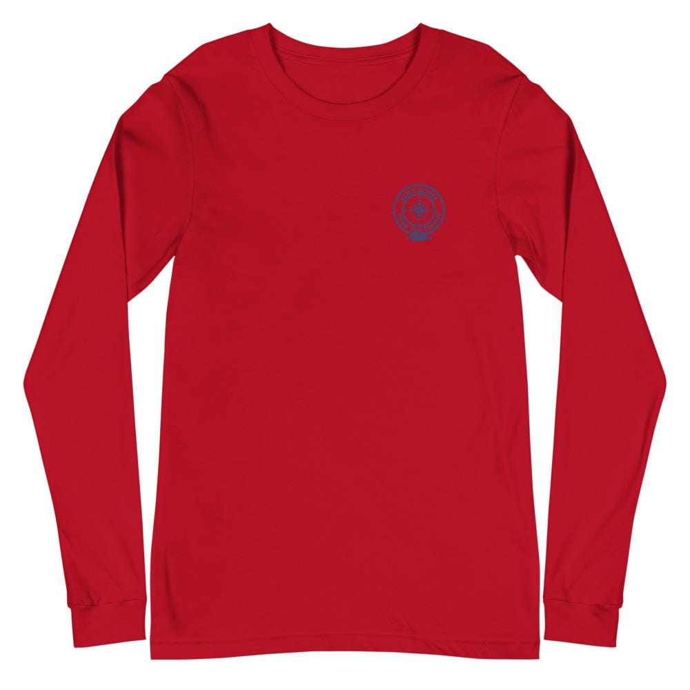 Happy Skipper™ Dockview with HS Logo on Front Unisex Long Sleeve Tee - The Happy Skipper