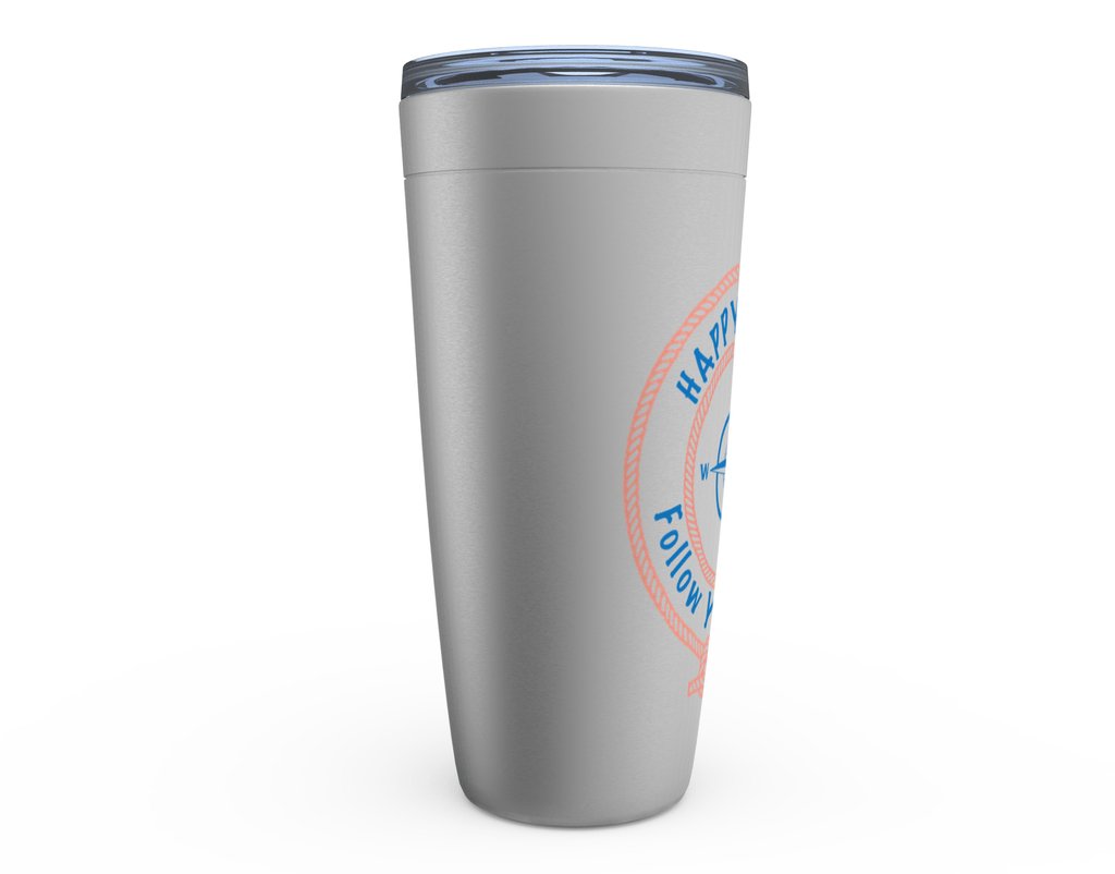 Happy Skipper Follow Your Compass Logo™ Viking Tumblers - The Happy Skipper