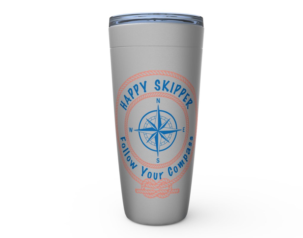 Happy Skipper Follow Your Compass Logo™ Viking Tumblers - The Happy Skipper