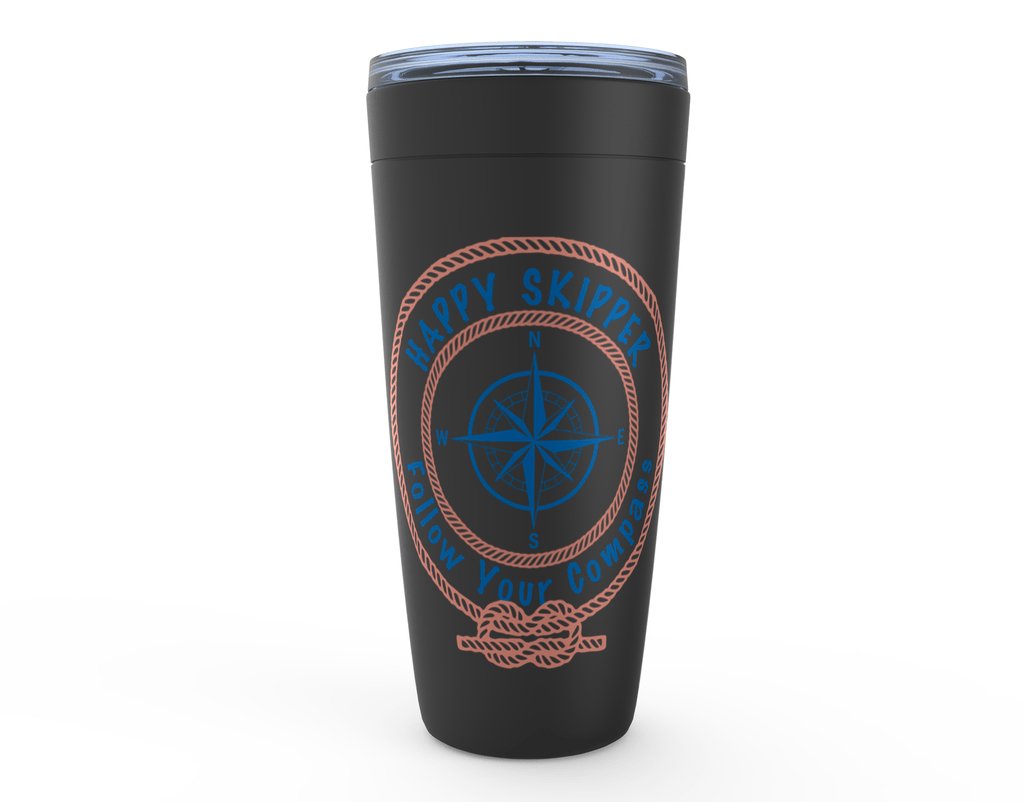 Happy Skipper Follow Your Compass Logo™ Viking Tumblers - The Happy Skipper