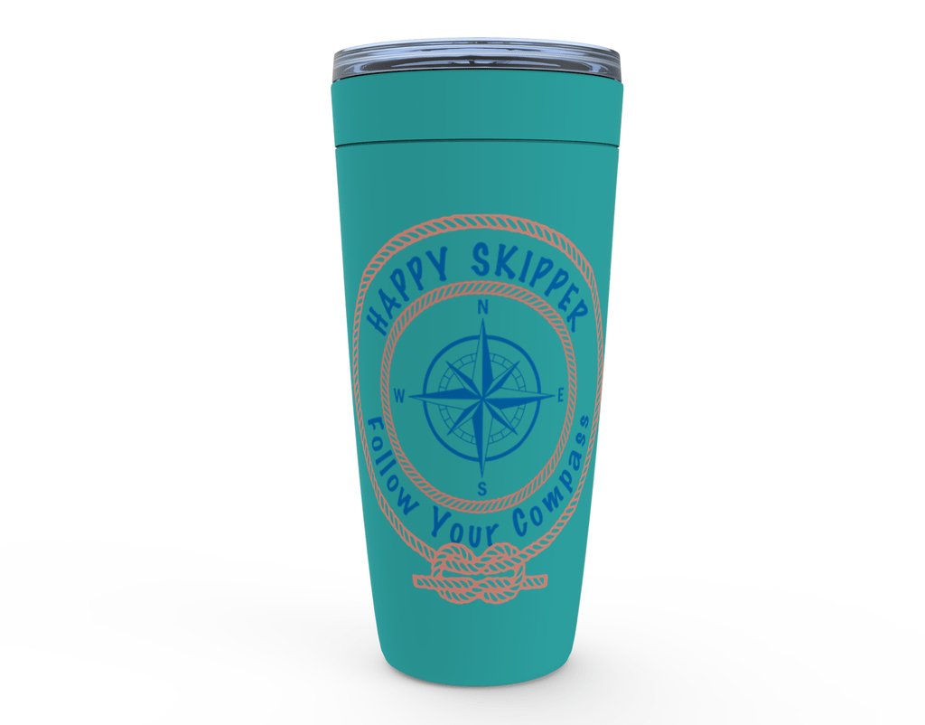 Happy Skipper Follow Your Compass Logo™ Viking Tumblers - The Happy Skipper